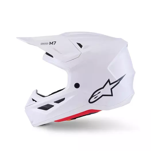 Alpinestars Sm7 2206 Solid Мотошлем White Glossy Белый