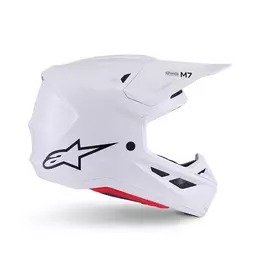 Alpinestars Sm7 2206 Solid Мотошлем White Glossy Белый