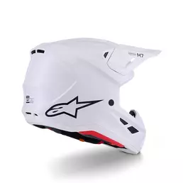 Alpinestars Sm7 2206 Solid Мотошлем White Glossy Белый