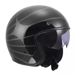 Ls2 Of601 Bob 2 Cosmic Мотошлем Black Grey Черный