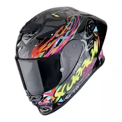 SCORPION EXO-R1 EVO II Air Savage integralhelm Black / Blue / Pink