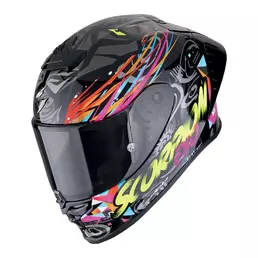 SCORPION EXO-R1 EVO II Air Savage integralhelm Black / Blue / Pink