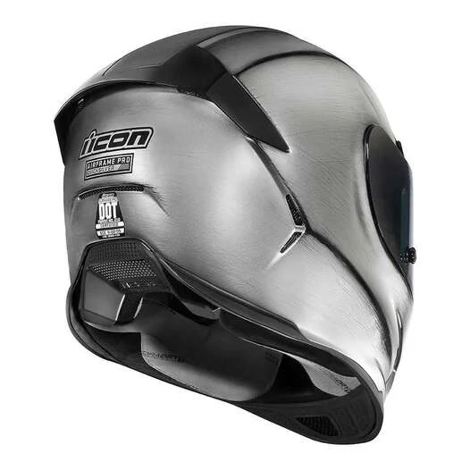 Icon Airframe Pro Quicksilver мотошлем серебряный