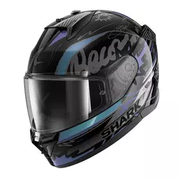 Shark D-skwal 3 Streetrush Мотошлем Black Green Черный