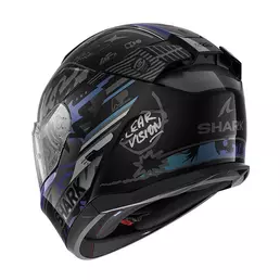 Shark D-skwal 3 Streetrush Мотошлем Black Green Черный