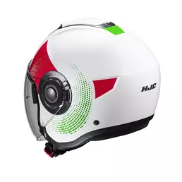 Hjc I40n Pyle Мотошлем White Green Red Зеленый