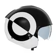 Nolan N20.2 Viceversa Мотошлем Black White Matt Черный