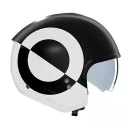 Nolan N20.2 Viceversa Мотошлем Black White Matt Черный