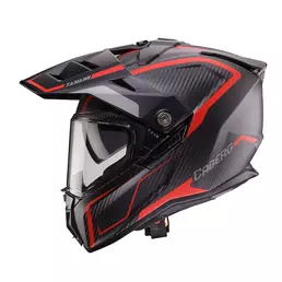 Caberg Tanami Matt Carbon Gravity Мотошлем Red Красный