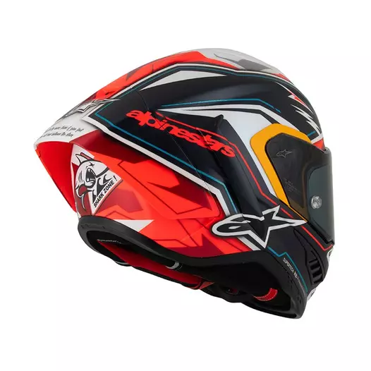 Alpinestars Supertech R10 Acosta Replica Мотошлем Matt Красный