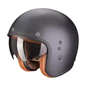 Scorpion Belfast Evo Carbon Solid Мотошлем Black Matt Черный