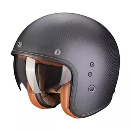 Scorpion Belfast Evo Carbon Solid Мотошлем Black Matt Черный