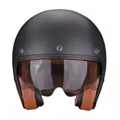 Scorpion Belfast Evo Carbon Solid Мотошлем Black Matt Черный