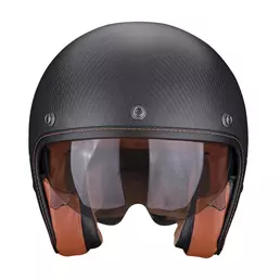 Scorpion Belfast Evo Carbon Solid Мотошлем Black Matt Черный
