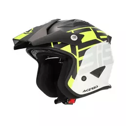 Acerbis Jet Aria 2206 Graphic Мотошлем Black Yellow Желтый