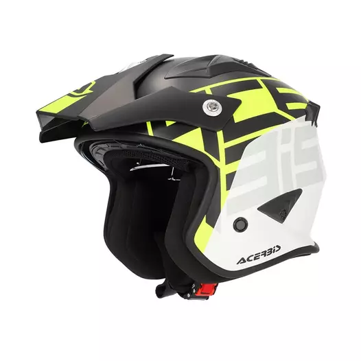 Acerbis Jet Aria 2206 Graphic Мотошлем Black Yellow Желтый (размер: xs)