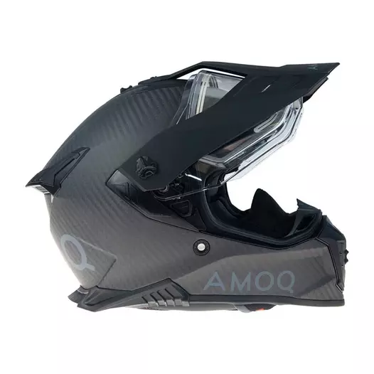 Amoq Recoil Carbon Adv Blackout Мотошлем Matt Черный (размер: xs)