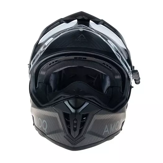 Amoq Recoil Carbon Adv Blackout Мотошлем Matt Черный