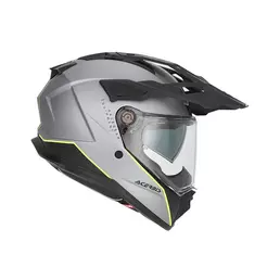 Acerbis Attack Мотошлем Grey Yellow Matt Желтый