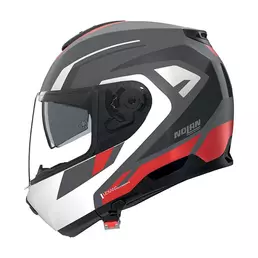 Nolan N100.6 Cinetico Мотошлем Grey Lava Red Красный