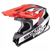 Scorpion Vx-16 Evo Air Patriot Мотошлем White Red Красный