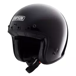 Simpson Chopper Мотошлем Black Gloss Черный