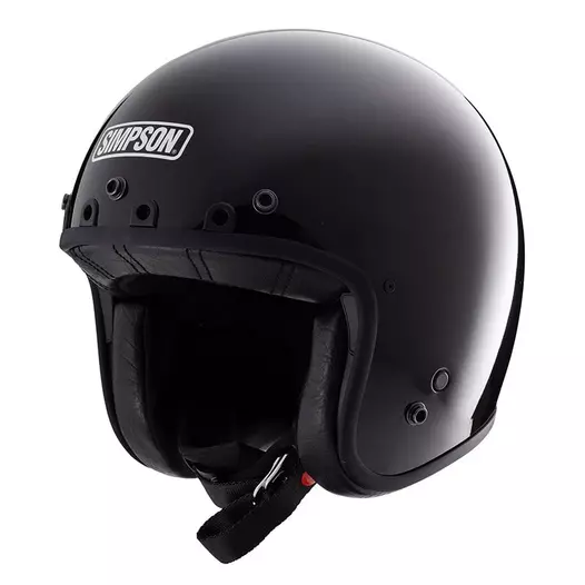 Simpson Chopper Мотошлем Black Gloss Черный (размер: xs)