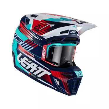 Leatt 8.5 Composite 2023 Мотошлем Blue Синий