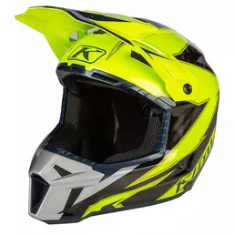 Klim F3 Carbon Мотошлем Lightning Hi Vis Желтый