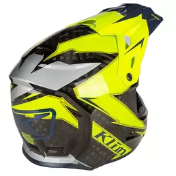 Klim F3 Carbon Мотошлем Lightning Hi Vis Желтый