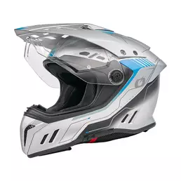 O Neal Sierra Rs Echo Мотошлем Gray Blue Синий