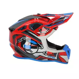 Acerbis Linear 2206 Мотошлем Red Blue Красный