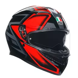 Agv K3 E2206 Compound Мотошлем Black Red Красный