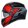 Agv K3 E2206 Compound Мотошлем Black Red Красный