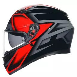 Agv K3 E2206 Compound Мотошлем Black Red Красный