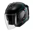 Shark Skwal Jet Reptaia Мотошлем Black Teal Черный (размер: xs)