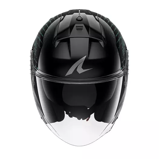 Shark Skwal Jet Reptaia Мотошлем Black Teal Черный