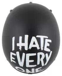 Retro I Hate Everyone Черно-белый