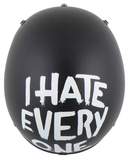 Retro I Hate Everyone Черно-белый