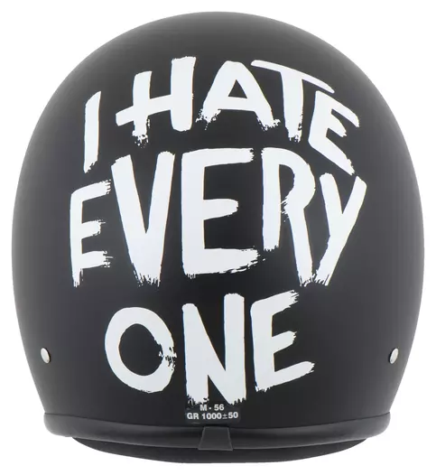 Retro I Hate Everyone Черно-белый