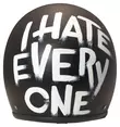 Retro I Hate Everyone Черно-белый
