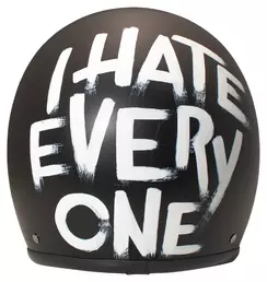 Retro I Hate Everyone Черно-белый