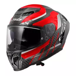 Ls2 Ff807 Dragon Carbon Trax Мотошлем Red Красный (размер: 2xl)