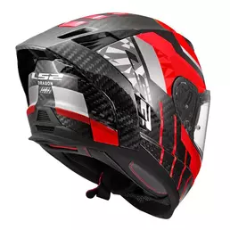Ls2 Ff807 Dragon Carbon Trax Мотошлем Red Красный