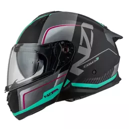 NZI Combi 3 Duo Modularhelm Black / Antracite / Turquoise / Antracite S / Antracite V Matt