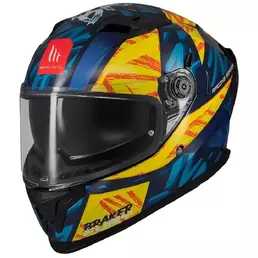 MT Helmets Braker SV Fury integralhelm синий / желтый (размер: m)