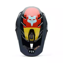 Fox V3 Rs Grid Мотошлем Black Orange Оранжевый