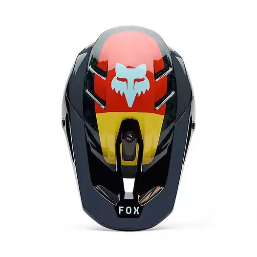 Fox V3 Rs Grid Мотошлем Black Orange Оранжевый