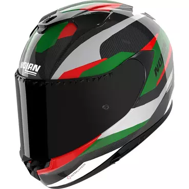 Nolan X-904 Ultra Carbon Calibro Мотошлем Green Black Зеленый
