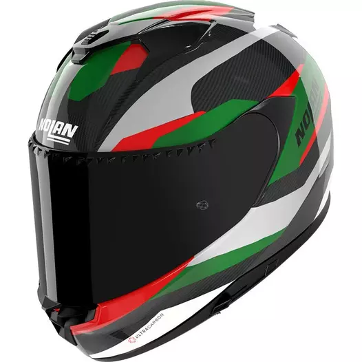 Nolan X-904 Ultra Carbon Calibro Мотошлем Green Black Зеленый